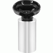 Physa - Physa Bac Lave Tête Bac à Shampoing Coiffure Salon de Coiffure Noir/Argent TRAPANI (angle d'inclinaison 30°, longueur du tube 75 - 42509286