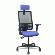 Piqueras y Crespo Silla Bormate asincro malla negra asiento bali azul claro brazos 2D ruedas 65mm cabecero regulable - bleu multi-matériau 405ASM840B Piqueras y Crespo Silla Bormate asincro malla negra asiento bali azul claro brazos 2D ruedas 65mm cabecero regulable - bleu multi-matériau 405ASM840B