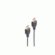 Shiverpeaks BASIC-S Câble DisplayPort 1.4, slim, 1,5 m, noir - noir 4017538000866