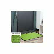Tapis anti poussiere mirande vert pomme vif polyamide 40x60cm / 9mm