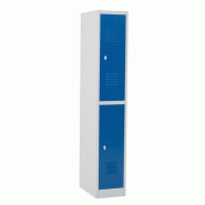 Vestiaire multicases 2 cases superposées standard - Larg. 300 mm Vestiaire multicases 2 cases superposées standard - Larg. 300 mm