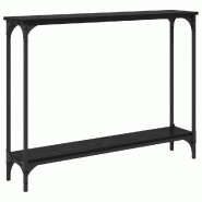VidaXL Table console Chêne noir 100 x 22,5 x 75 cm Bois d'ingénierie Modèle Aero Panorama Ombre - 882192
