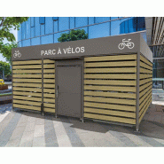 Abri vélos sécurisé Horizon bardages bois