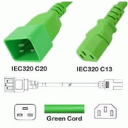 Câble d'alimentation C20/C13 15A VERT
