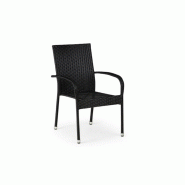 Chaise de jardin margarita – MTF – rotin noir – 3exn0029