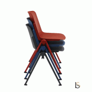 Chaise empilable de couleur ami - noir_1