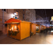 Chalet pliable de 3 mètres de façade pour marchés de Noël  ou galeries marchandes