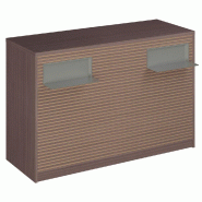Comptoir Vertigo H T01 dble nat. L150cm - 3 tab.Coulis. 6tab.Amovib - noyer