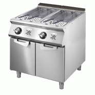 Cuisseur à pâtes eélectrique, 2 bacs GN 2/3, capacité 2x 26 litres, résistances fixes - VIRTUS - 4068875005014