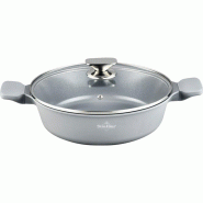 Faitout 26cm avec couvercle tous feux dont induction Basel Premium Collection Gris  SH-BLC26S usage non-intensif Swiss Haus - gris 5407011644899