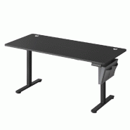 Helloshop26 - Bureau électrique assis-debout bureau réglable en hauteur 60 x 120 x (72-120) cm 4 hauteurs mémorisables pochette de 12_0004581 - aci