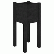 Helloshop26 - Jardinière bac lit surélevé plantes fleurs terrasse jardin d'extérieur 31 x 31 x 70 cm bois de pin massif noir 02_0038546 - 30002177 Helloshop26 - Jardinière bac lit surélevé plantes fleurs terrasse jardin d'extérieur 31 x 31 x 70 cm bois de pin massif noir 02_0038546 - 30002177