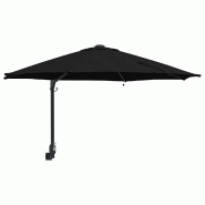 Helloshop26 - Parasol de jardin incliné 248 x 248 x 148 cm ombre confortable design moderne en polyester noir 02_0058648 - noir 3000240702525