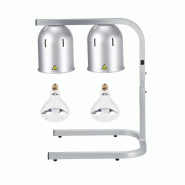 Lampe chauffante infrarouge sur pied réglable en hauteur (2 ampoules blanches) Argentée PREMIUM - GOLDINOX - argenté aluminium 3701770844364 Lampe chauffante infrarouge sur pied réglable en hauteur (2 ampoules blanches) Argentée PREMIUM - GOLDINOX - argenté aluminium 3701770844364