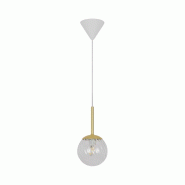 Nordlux Suspension CHISELL 15 Métal Laiton, H.28 - IP20 - E14 / Intérieur - doré verre 5704924015649