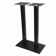 Piètement mange debout double acier noir Entry - Piètement mange debout double acier noir Entry -