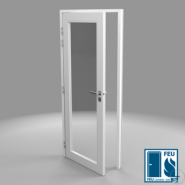 Porte coupe-feu 30 mn - Feu 30 minutes simple action largement vitré - blocs-portes feu EI30 avec condamnation - 1 vantail,2 vantaux - FINITION Prépeint et Stratifié Porte coupe-feu 30 mn - Feu 30 minutes simple action largement vitré - blocs-portes feu EI30 avec condamnation - 1 vantail,2 vantaux - FINITION Prépeint et Stratifié