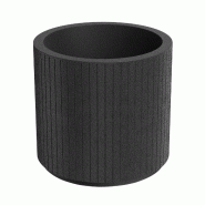 Prosperplast - Pot de fleurs en polyéthylène rotomoulé 34 L Ø48x45 cm coloris Charbon - Coro Round ETHICK - noir ZA6192