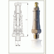 Soupape de sureté à ressort echappement libre - pn40 ref ? 380 / 280 / 180