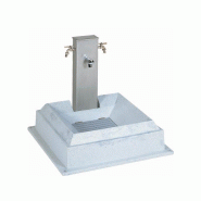 Sourcevac - Borne de distribution d'eau potable et de vidange camping-car en inox 316L et gris