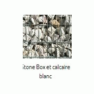 Stone box et calcaire blanc