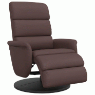 VidaXL Fauteuil inclinable avec repose-pieds marron similicuir Modèle Vervoriax - 356719