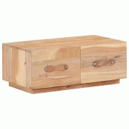 VidaXL Table basse 90x50x35 cm Bois de récupération massif Modèle Apex Compact - 287890