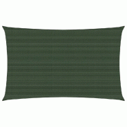 VidaXL Voile d'ombrage 160 g/m² Vert foncé 3x6 m PEHD Modèle Outdoor Iota Prime - vert 311460