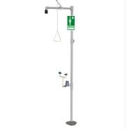 117467w -  douche de sécurité corporelle et lave-yeux g 1931, sans vasque, vert