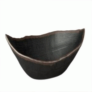 APS 84101 Saladier melamine noir forme feuille Marone 36 x 19 cm - noir 84101
