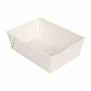 Barquette The Pack carton ondulé nano micro 11x15x5 cm blanc - par 200
