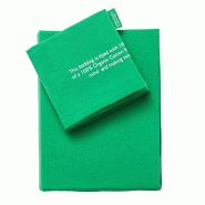 Benetton - Set 2Pc de lit (housse de couette 155x220cm + taie d'oreiller 80x80cm) 100% coton vert - BE693