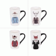 Coffret de mug Dapper 50 cl - Décoré Rond Porcelaine Table Passion 13x8.5 cm - multicolore porcelaine 3106232313301 Coffret de mug Dapper 50 cl - Décoré Rond Porcelaine Table Passion 13x8.5 cm - multicolore porcelaine 3106232313301
