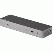 Dock Thunderbolt 3 Compatible Hôte USB-C - àÉcrans Double 4K 60Hz DisplayPort 1.4 ou Double HDMI - Si