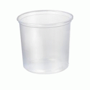 FHC ecolupack FHC - 500Pcs - Pot Deli rond PP transparent Ø 11,6cm H105mm 750ml - FHC210DELIX750 FHC ecolupack FHC - 500Pcs - Pot Deli rond PP transparent Ø 11,6cm H105mm 750ml - FHC210DELIX750