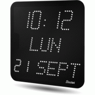 Horloge LED Style II 7 Date, alimentation POE, NTP, LED blanche - BODET