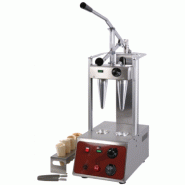 Machine pour le moulage de 2 cornets à pizza - Acier inox - PROMOSHOP Machine pour le moulage de 2 cornets à pizza - Acier inox - PROMOSHOP