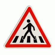 Panneau de danger A13B - Passage pour piétons Panneau de danger A13B - Passage pour piétons