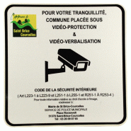 Panneau de vidéo surveillance ou protection personnalisé - WP Signalisation - conforme RGPD et CSI Panneau de vidéo surveillance ou protection personnalisé - WP Signalisation - conforme RGPD et CSI