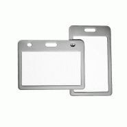 Porte badge avec glissière  - Lot de 100 - 6 coloris - ABS résistant - Réf IDS59