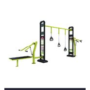 Portique Chest Hack TRX avec 3 postes pour exercices en extérieur - Gamme COMBO Portique Chest Hack TRX avec 3 postes pour exercices en extérieur - Gamme COMBO
