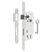 SERRURE ENCASTRABLE POUR PORTE D'INTÉRIEUR 1 TOUR V/BR 1 CLÉ