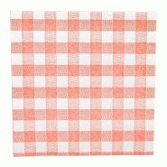 Serviette intissé Vichy rouge effet tissu 40x40cm - par 600