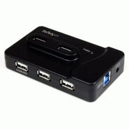 StarTech Hub combiné USB 3.0/2.0 6 ports avec port de