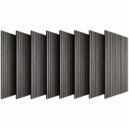 TecTake GmbH tectake Panneaux acoustiques Sonic Wall IV aspect bois Chêne Gris Clair - gris Bois manufacturé 406817 TecTake GmbH tectake Panneaux acoustiques Sonic Wall IV aspect bois Chêne Gris Clair - gris Bois manufacturé 406817