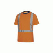 TEE SHIRT haute visibilite NOVA orange fluo