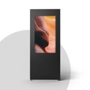 Totem tactile extérieur - MIRROR - Parfait pour vos extérieurs, robuste aux températures extrêmes