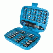 Tournevis à Cliquet avec Douilles et Embouts - Coffret 45 pcs - Outils Pratiques et Polyvalents - Silverline - gris 5055058152862 Tournevis à Cliquet avec Douilles et Embouts - Coffret 45 pcs - Outils Pratiques et Polyvalents - Silverline - gris 5055058152862