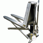 Transpalette manuel haute levée inox 316 capacité 1 tonne APTHL680 Transpalette manuel haute levée inox 316 capacité 1 tonne APTHL680