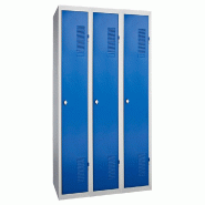 Triple vestiaire à monter JOLA industrie salissante bleu - 7207297